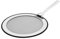 Le Creuset 3-Ply Tapa antisalpicaduras, Ø 20 - 24 cm, acero inoxidable, con borde de silicona antideslizante, mango abatible, metálico
