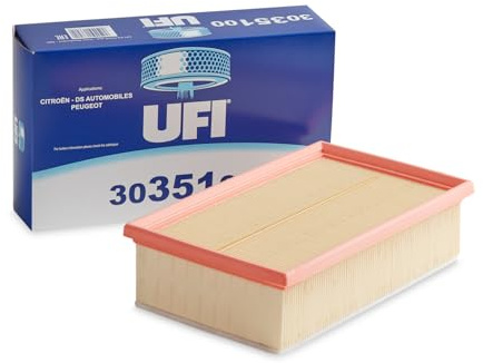 UFI Filters, Air Filter 30.351.00, Suitable for construction, Applicable to Various Models of Citroen, DS Automobiles and Peugeot