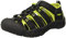 KEEN Newport H2, Sandalias para Unisex niños, Negro (Black/Lime Green), 35 EU