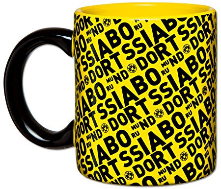 BVB-Tasse mit Borussia Dortmund-Schriftzügen one size