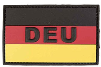 Mil-Tec BW Patch 3D DEU PVC m. Klett Large bunt