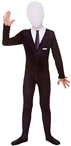 Wicked Costumes Kids Unisex Slenderman Skinz Halloween Fancy Dress Costume