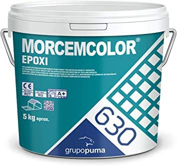 MORTERO PARA REJUNTADO MORCEMCOLOR EPOXI BOTE 5 KG BICOPONENTE ANTIACIDO (MARRON 189)