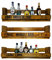 IHR WUNSCHTEXT auf einem SHaBBY ViNTaGe PaLeTTeNReGaL Wandbar Barelement Weinregal Flaschenhalter shabby vintage rustikal Flaschenregal personalisierbar Geschenk für Männer Geburtstagsgeschenk