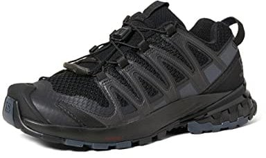 Salomon XA Pro 3D V8 Damen Trailrunning-Schuhe, Schwarz (Black/Phantom/Ebony), 40 2/3 EU