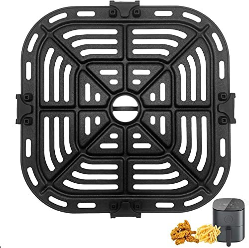GXF Sartén para freidora de Aire COSORI Pro LE de 5 Cuartos de galón, Antiadherente de 8.26 x 8.26 Pulgadas, Soporte Cuadrado para freidora de Aire, Piezas de Repuesto, Accesorios, Placa de Parrilla