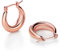 LILIE&WHITE Ohrringe Rosegold Elegante Roségold Creolen für Damen, Stilvoll und Zeitlos