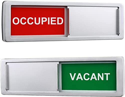 Sliding Vacant/occupied Door Sign Plaque Hotel Room Toilet Door Loo