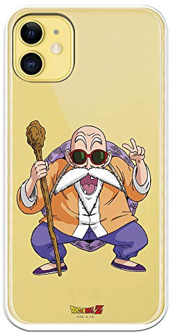 Official Dragon Ball Master Mutenroshi iPhone 11 Case to Protect Your Mobile. Flexible Silicone Apple Case with Official Dragon Ball License.