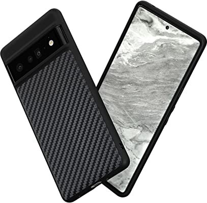 RhinoShield Case kompatibel mit [Google Pixel 6 Pro] | SolidSuit - Stoßdämpfende & schlanke Schutzhülle mit Premium Finish - 3.5 Meter Fallschutz - Karbonfaser Textur