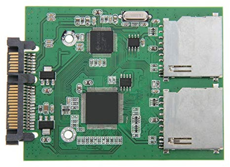 ZZjingli Dual SD-Karte auf 22-Pin-SATA-Adapter-Konverter-Karte