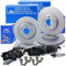 ATE Bremsenset inkl. Bremsscheiben vorne Ø 314 mm + hinten und Ceramic Bremsbeläge vorne + hinten und Verschleißkontakt Kompatibel mit AUDI A4, A5 (8T3), A5 Cabriolet (8F7), A5 Sportback (8TA)