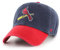 47 MLB Baseballkappe, zweifarbig, Primär-Logo, verstellbar, Einheitsgröße für Erwachsene, St. Louis Cardinals Navy Red, Einheitsgr��e