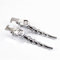 Brake Lever Sets For Harley For Cruiser For Chopper Black Aluminum Motorcycle Hydraulic Universal Clutch Brake Levers Motorbike Brake Lever (Color : Silver)