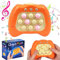 Vibbang Pop it Elektronisches Spiel, Pop It Fidget Spielzeug, Quick Push Bubble Game, Sensorspiel Dekompression Spielzeug, Puzzle-Spielmaschine Antistress Reise Spiel Geschenk für Kinder Erwachsen