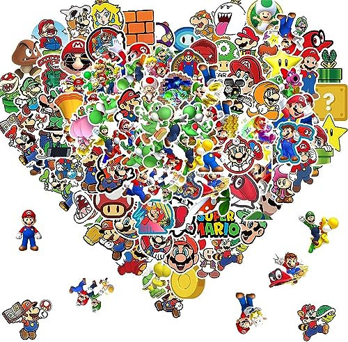 Aufkleber Kinder, 100 Stück Wasserfeste Stickers für Skateboards, Helme, Water Bottle, Tablets, Schultaschen, Kühlschränke, Fahrräder, Türen, Tischplatten
