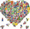 Aufkleber Kinder, 100 Stück Wasserfeste Stickers für Skateboards, Helme, Water Bottle, Tablets, Schultaschen, Kühlschränke, Fahrräder, Türen, Tischplatten