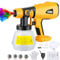 Spruzzatore di vernice senza fili compatibile con batteria al litio Dewalt da 18 V, 20 V/60 V, Hipoke HVLP, per recinzioni, pareti, soffitti, mobili per la casa