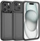 JCK Coque Batterie pour iPhone 15/15 Pro 7000mAh Chargeur Rechargeable Battery Case pour iPhone 15/15 Pro Power Bank Backup Chargeur de Charge Étui 6.1'' Noir