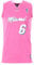 Sport Zone Miami Basketball-Trikot, Rosa, Herren, Miami 6, Rosa, XXL