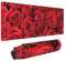 Red Rose Mehrzweck-Schreibtischunterlage – 30,5 x 80 cm Mauspad, Schreibblock und Büromatte – unverzichtbares Computerzubehör für Büroangestellte, Gamer und Hausbesitzer
