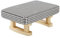 GDWD Rechteckiger Fußhocker Sitzhocker, Hocker mit Holzfüßen, Gepolsterte Sitzfläche, Sitzbank Fußbank, Fusshocker Polsterhocker Tritthocker Fußablage, Pouf Sitzpuff für Wohnzimmer, Schlafzimmer (A)