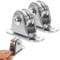 2 Pcs Pulley Wheel, Pulley Block, Washing Line Pulley Kit, Fixed Pulley For Handling And Moving Sliding Gate Wire Rope Cable Crane Fitness For Sun Shade Sails Wave Sunscreen Canopy Cover Kits