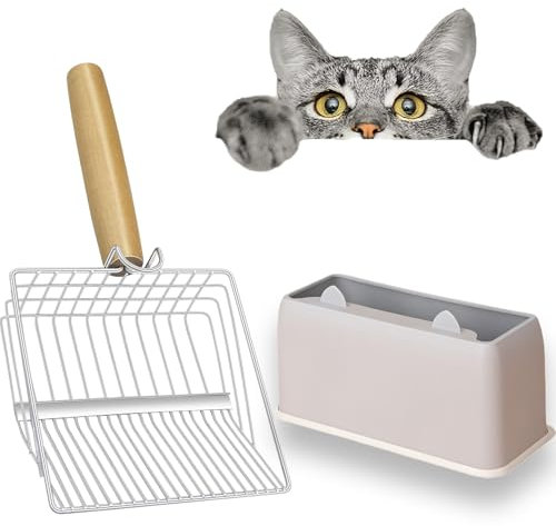 JUXINE Pelle à litière pour chat avec support