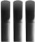 Kunststoff Saxophonblätter, 3 Stück Tenorsaxophon Mundstück Blätter Teile, 1,5 + 2,0 + 2,5 Saxophon Reparatur Blatt Zubehör, 8,2 x 1,5 cm Schwarz