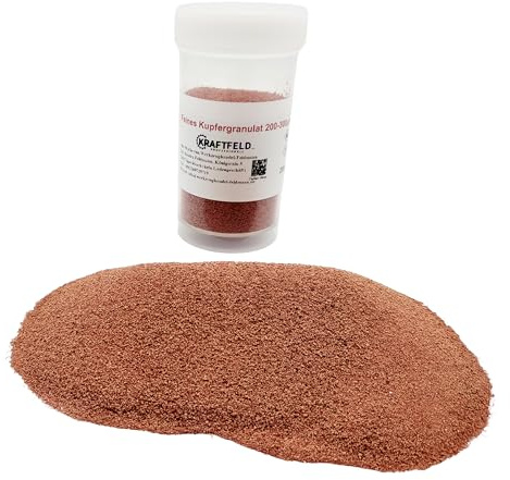 (125€/kg) 200g sehr feines Kupfergranulat Körnung ca 250µm Mikrometeter (0,25mm)
