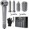 Airstyler 5 in 1 - Bopcal Ionen Föhn 160000 U/Min High-Speed Haartrockner für Schnelltrocknend, Multi Hairstyler mit Automatischer Luft-Lockenstab, Zum Volumisieren und Locken, Geschenk für Frau