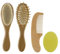 VICASKY 4 pièces en bois et brosse à cheveux pour des matériaux sûrs pour la baignoire, soin de la peau sensible de bébé