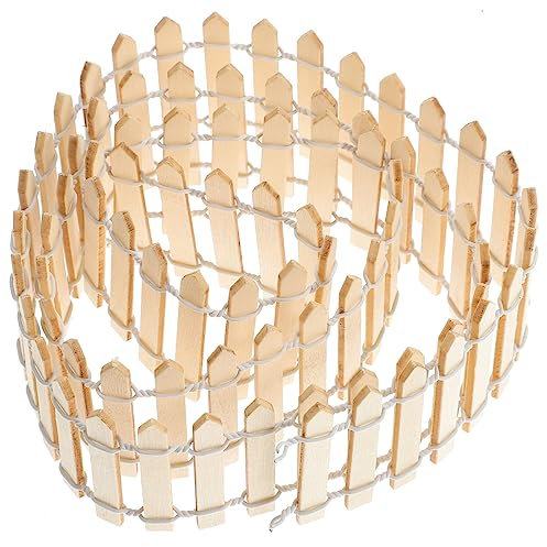 CAXUSD Mini-zaun Aus Holz 100 Cm X 5 Cm Passend Für Innenhöfe Gartenzäune Feengärten Und Weihnachtsdekoration Flexible Gestaltung