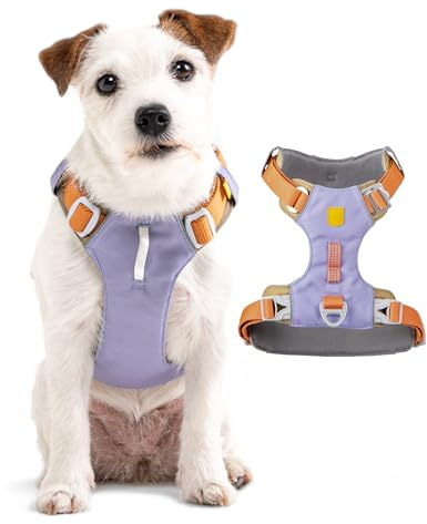 Woolly Wolf Alpha 360 Dog Harness XL Lavendel Mix - Hundegeschirr für große Hunde aus 100% recyceltem Polyester, Verstellbar & leicht, Perfekt an den Hundekörper anpassbar