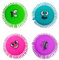 SHINROAD TPR Schwamm saugfähige Disc Water Splash Game Water Flying Discs 4 Pack Schwimmbad Wasserspielzeug für Sommer Beach Pool Games 4 Stück