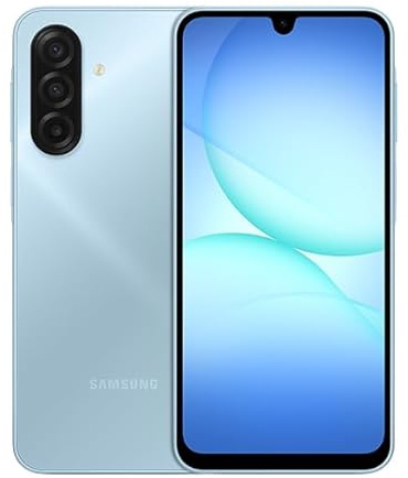 Samsng Galaxy A17 4G, AI Smartphone, Slim 7.5mm Frame, Large Screen Unlocked Phone, 50MP Camera, 128GB Storage, 4GB Memory, 5000 mAh Battery (Blue)