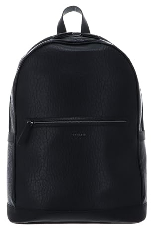 Ted Baker leisure backpack laptop backpack with laptop compartment Periin Pebbled PU Backpack Black