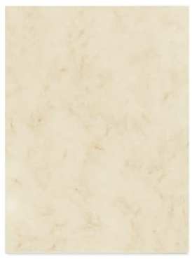 100 Blatt Marmorpapier Beige DIN A4, 200 g/m² extra stark, beidseitig Marmordesign, Bastel- und Briefpapier, für Urkunden, Dokumente, Speisekarten, für Inkjet, Laserdrucker und Kopierer geeignet