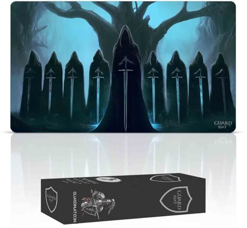 Guard Mat - Nazgul (Genähte Kanten) – Spielmatte für Magic – Spielmatten für Magic The Gathering – Playmat kompatibel mit MTG, Der Herr de Ringe, Pokemon, TCG, Kartenspielmatte