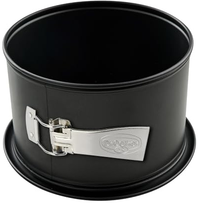 Dr. Oetker Back-Freude Classic Springform mit extra hohem Rand und Auslaufschutzboden, Ø 20 cm, hitzebeständig bis 230°C, schwarz
