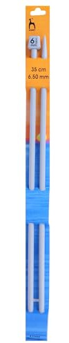 Pony Single Ended Classic Knitting Pins - 35Cm x 6.50mm