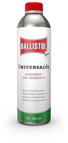 BALLISTOL 21150 Universalöl - Rostschutz, Schmieröl, Pflegemittel und Reinigungsmittel - 500 ml Flasche, Transparent