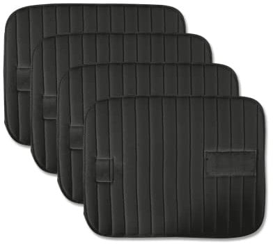 WALDHAUSEN Bandagierkissen mit Klett, 4er Set, schwarz