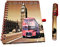 Big Ben und London Bus Notizblock und Stift - Passende Entwurf/Vintage Sepia Farbe/Roter Routemaster-Doppeldecker/Britisches Andenken aus England UK für Schule Büro oder Zuhause