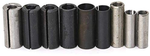 9 Stück Spannzangen Adapter Holzbearbeitung Router Bit Split Bushing Fräser Halter Fräser Bit Holz Fräsen Adapter Split Buchse