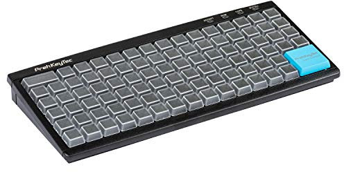PrehKeyTec Programmierbare Tastatur MCI 96 - Farbe schwarz - Numerische Tastenmatrix ohne weitere Optionen - USB - Einfachtasten mit transparenten Kappen zur Selbstbeschriftung