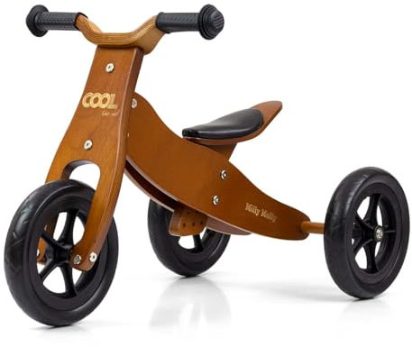 Holzlaufrad für Kinder 2in1 Cool Dark Natural Milly Mally