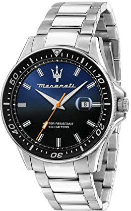 Maserati Herrenuhr, Sfida Kollektion, aus Edelstahl, mit Edelstahl-Armband - R8853140001