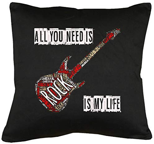 TShirt-People Rock is My Life Kissen mit Füllung 40x40cm