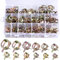 WeeGoo 120pcs Spring Hose Clamps 6-22mm Petrol Pipe Clip Fuel Pipe Clamps Diesel Water Pipe Silicone Vacuum Hose Clamp Air Tube Fastener Assortment Kit (12 Size)